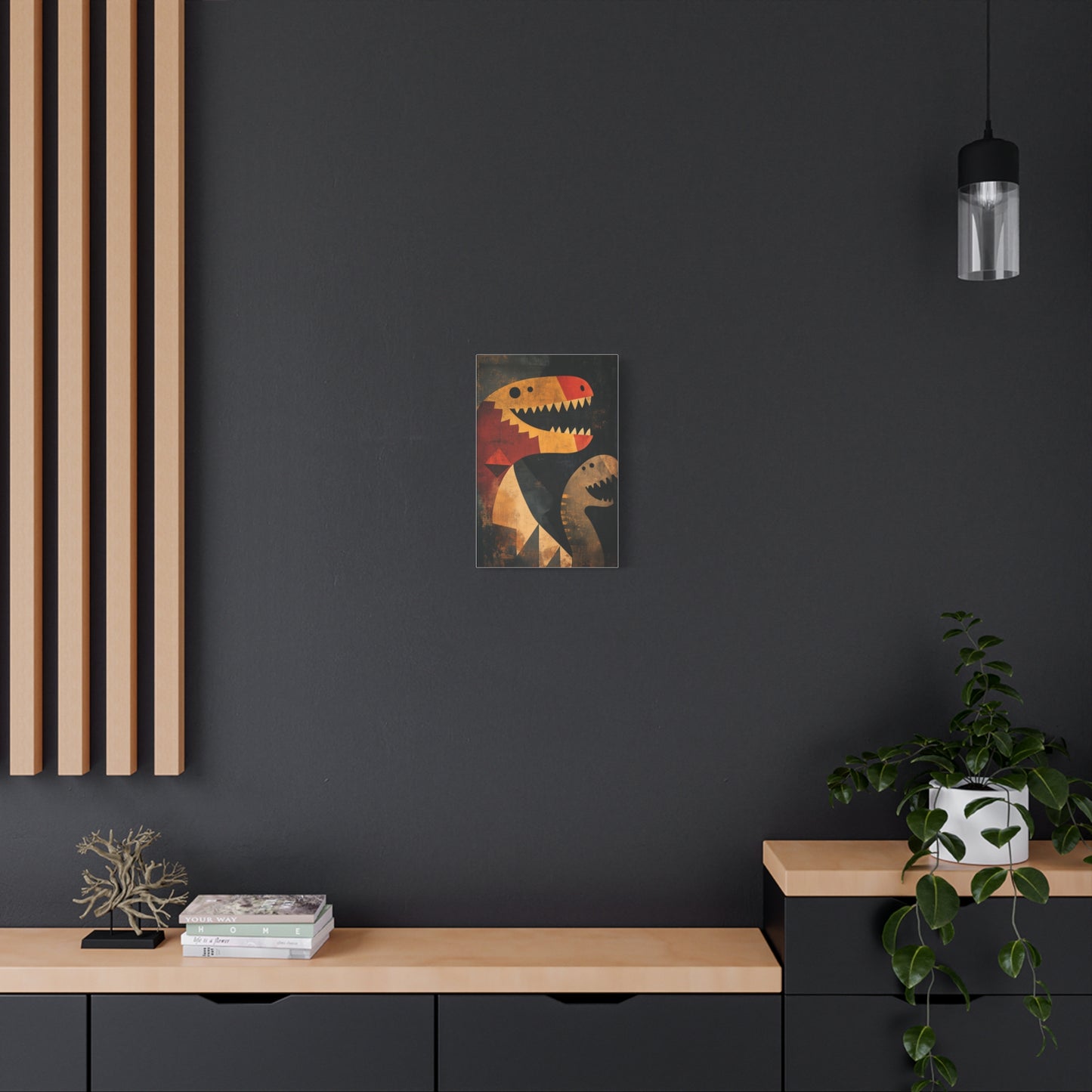 Dinosaures Géométriques : Art Préhistorique Moderne