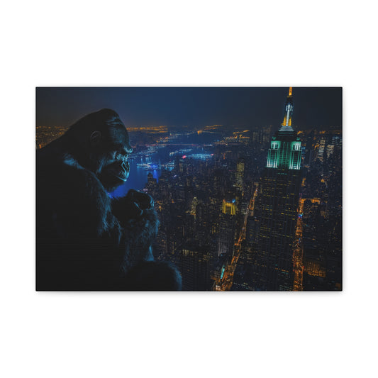 King Kong sur la Skyline Nocturne
