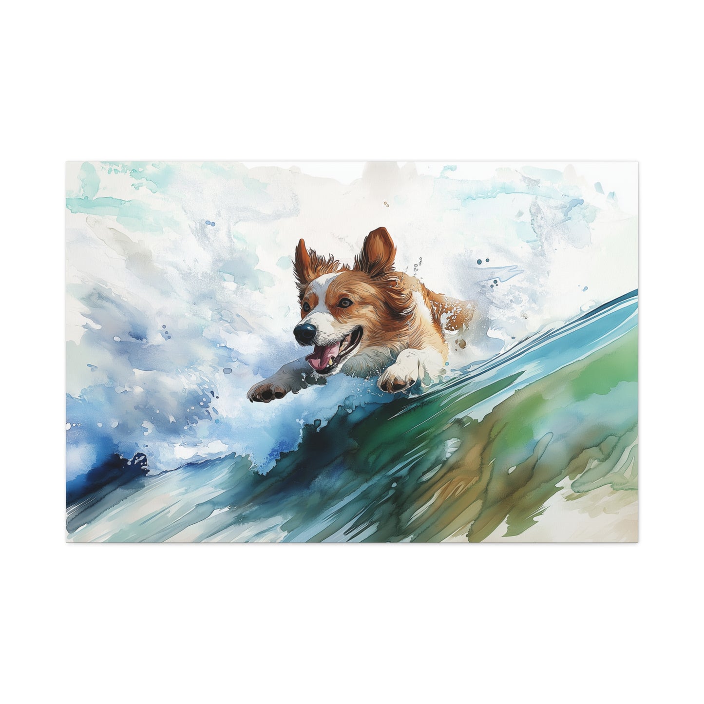 Énergie Canine en Vagues Vibrantes