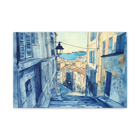 Une Rue du Panier en Aquarelle