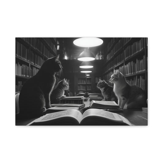 Chuchotements Félins dans la Bibliothèque