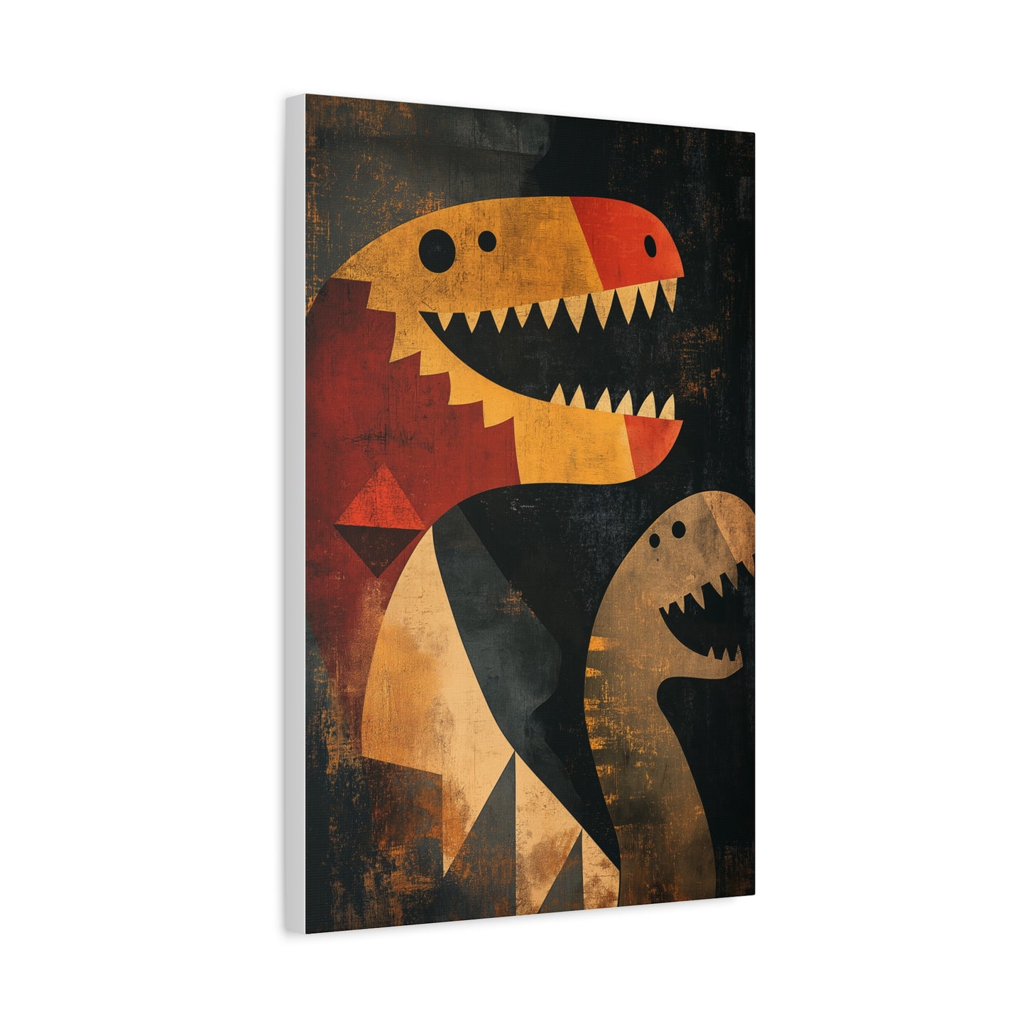 Dinosaures Géométriques : Art Préhistorique Moderne