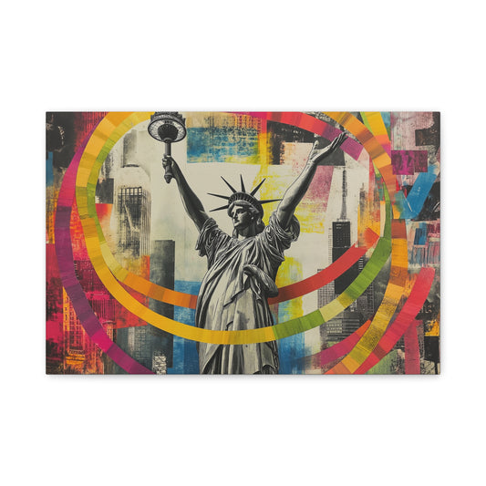 Liberté Éclatante en Couleurs Urbaines