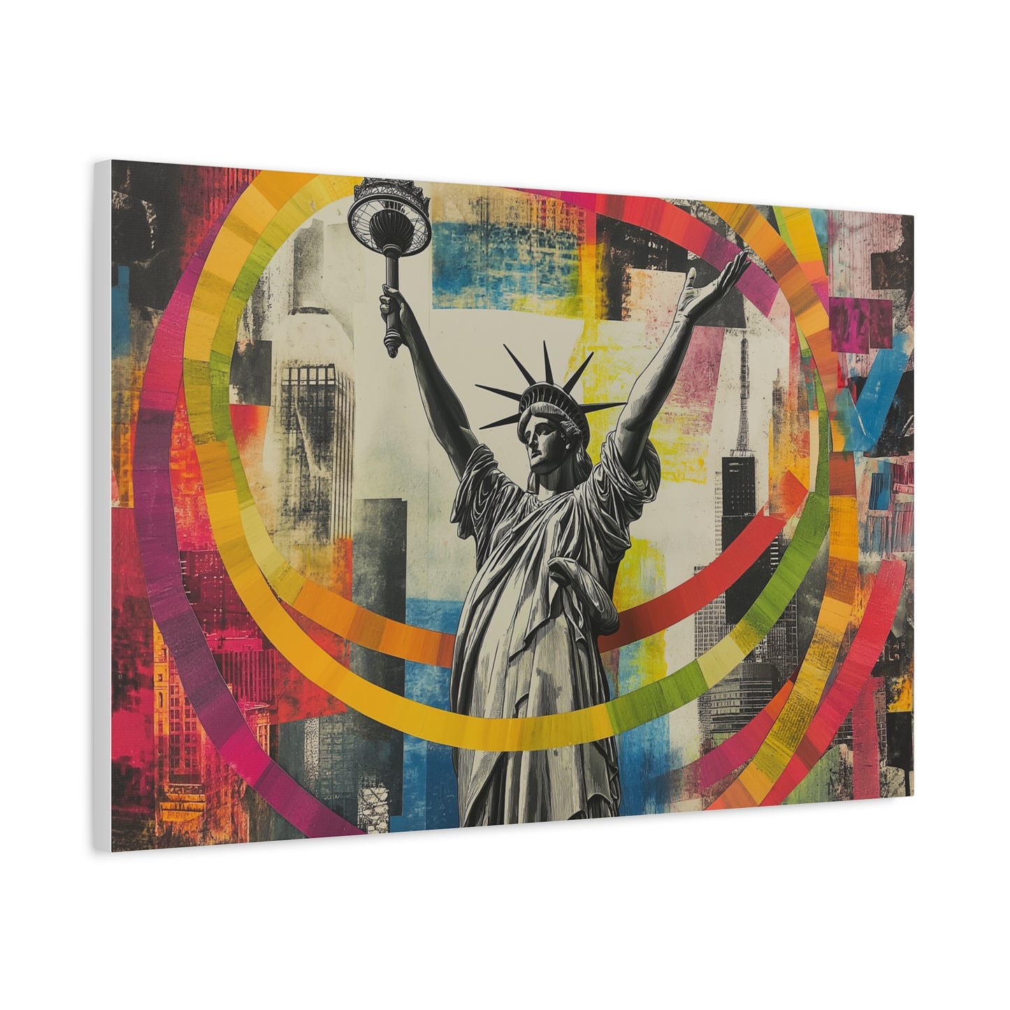 Liberté Éclatante en Couleurs Urbaines