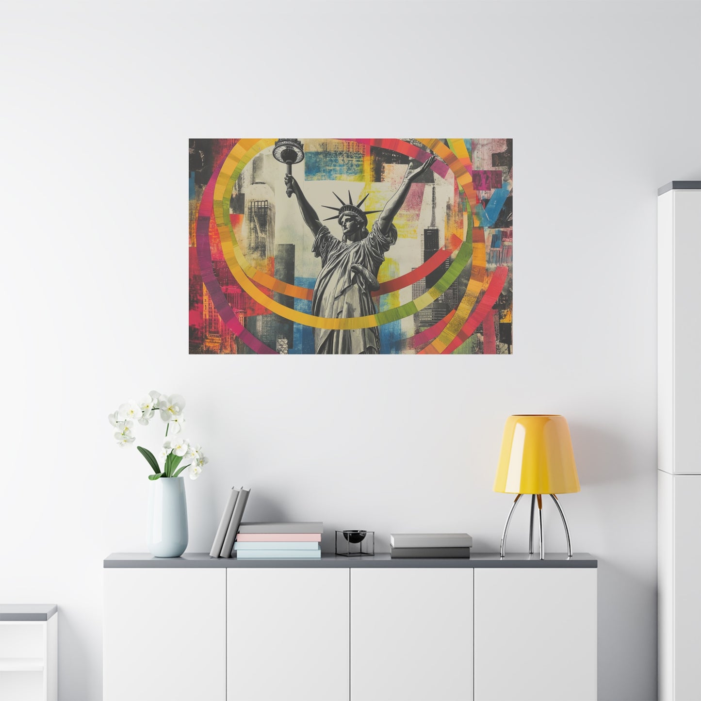 Liberté Éclatante en Couleurs Urbaines