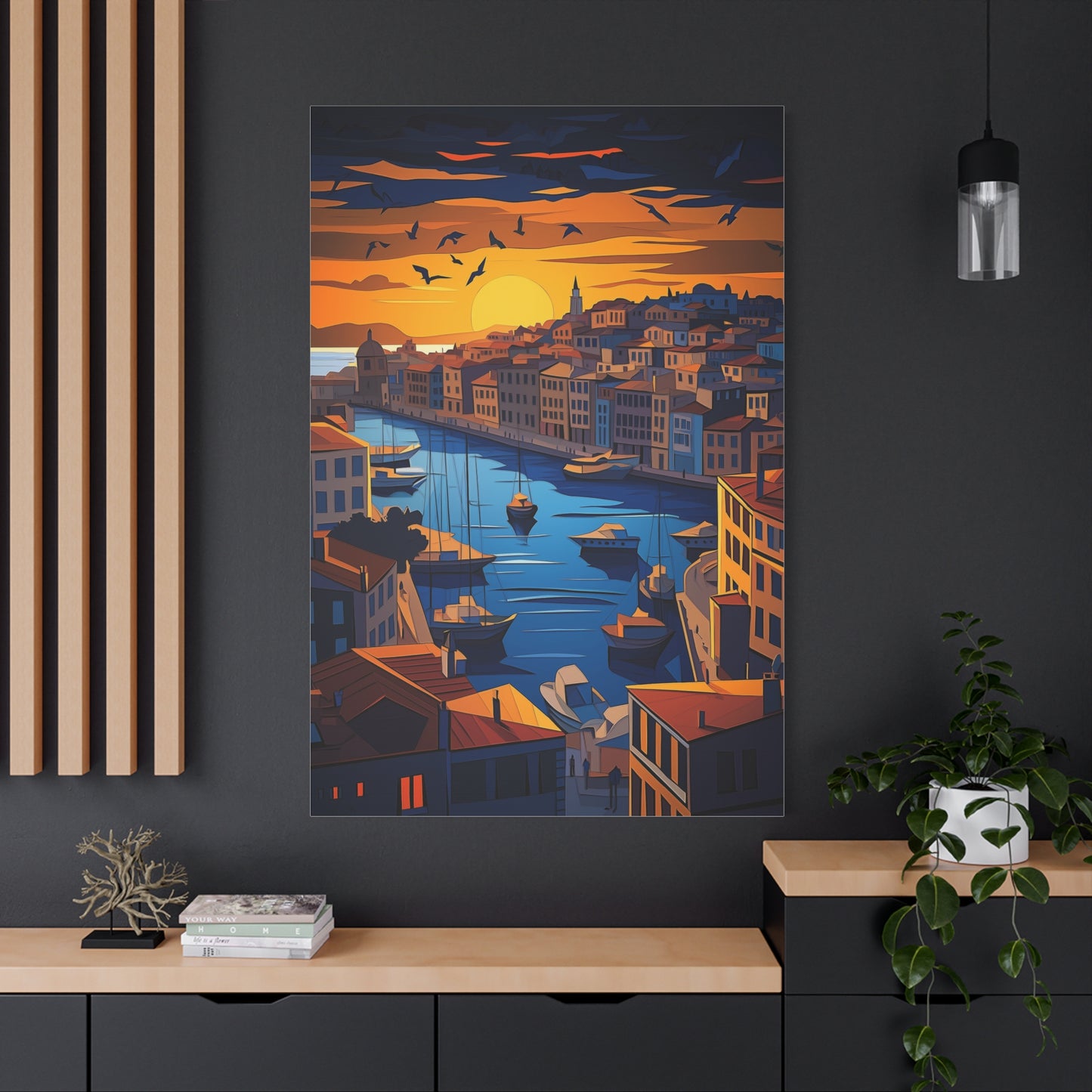 Crépuscule Sérénité sur le Port Méditerranéen