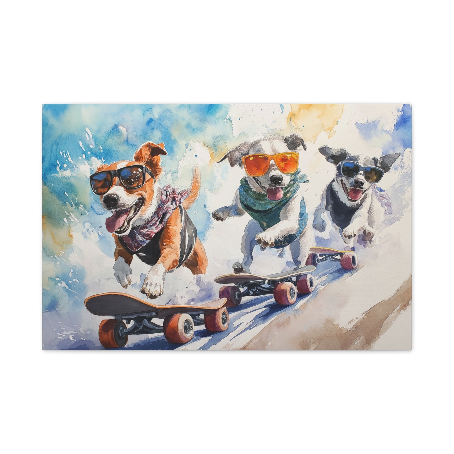 Chiens Skateurs à l'Aventure