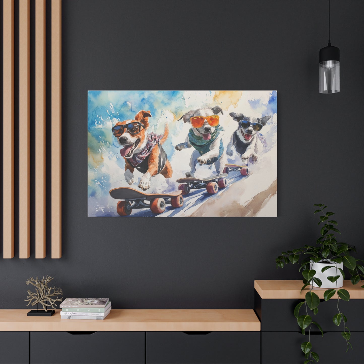 Chiens Skateurs à l'Aventure