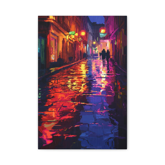 Éclats de Nuit Électrique en Pixels