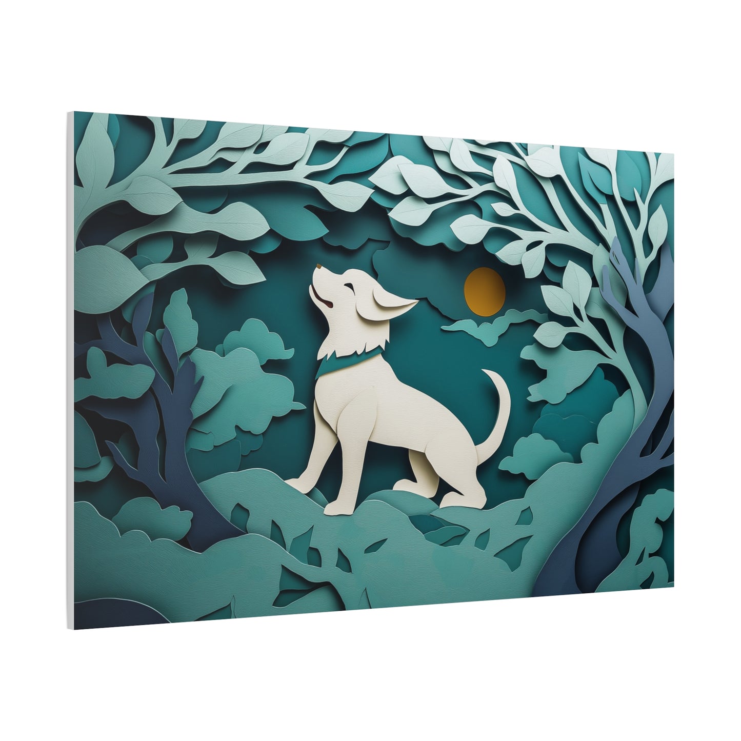 Éveil du Chien sous la Lune