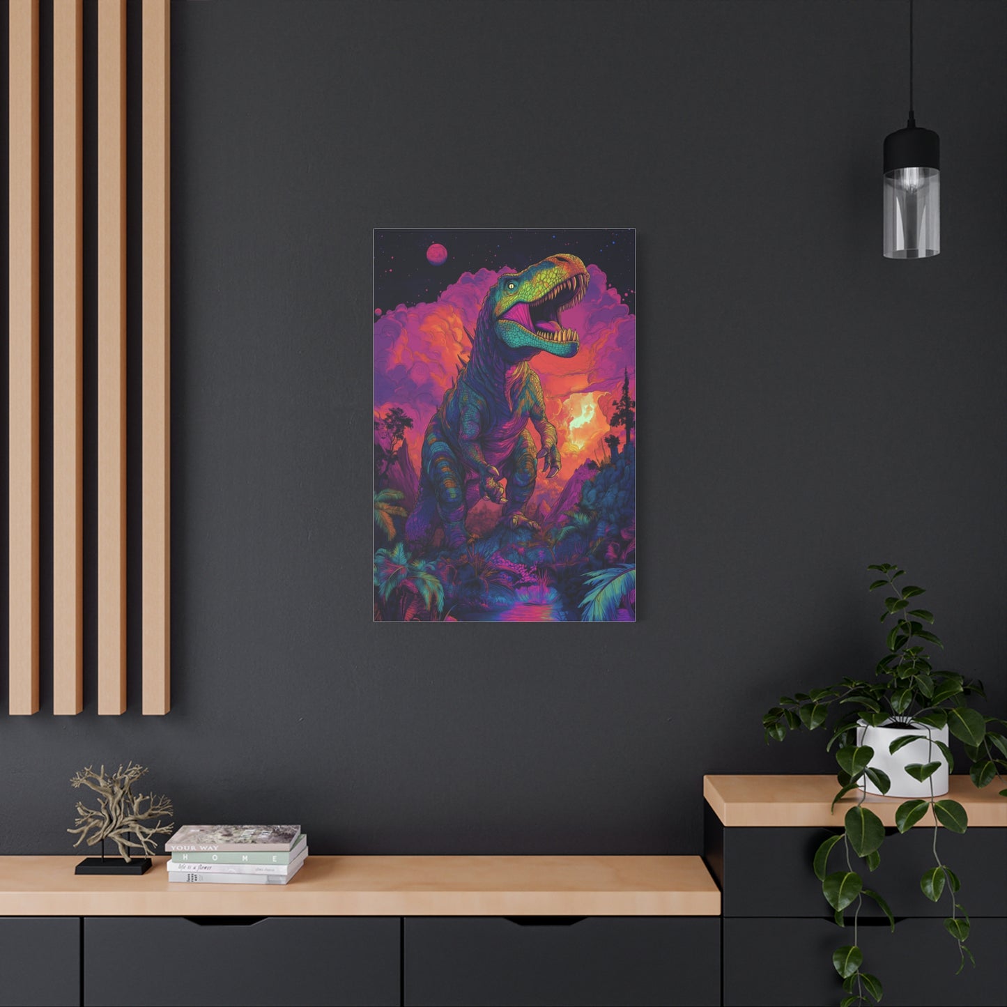 Dino Sunrise: Explosion de Couleurs!
