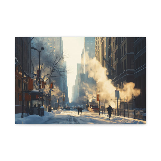 Hiver Urbain: Lumière et Fumée