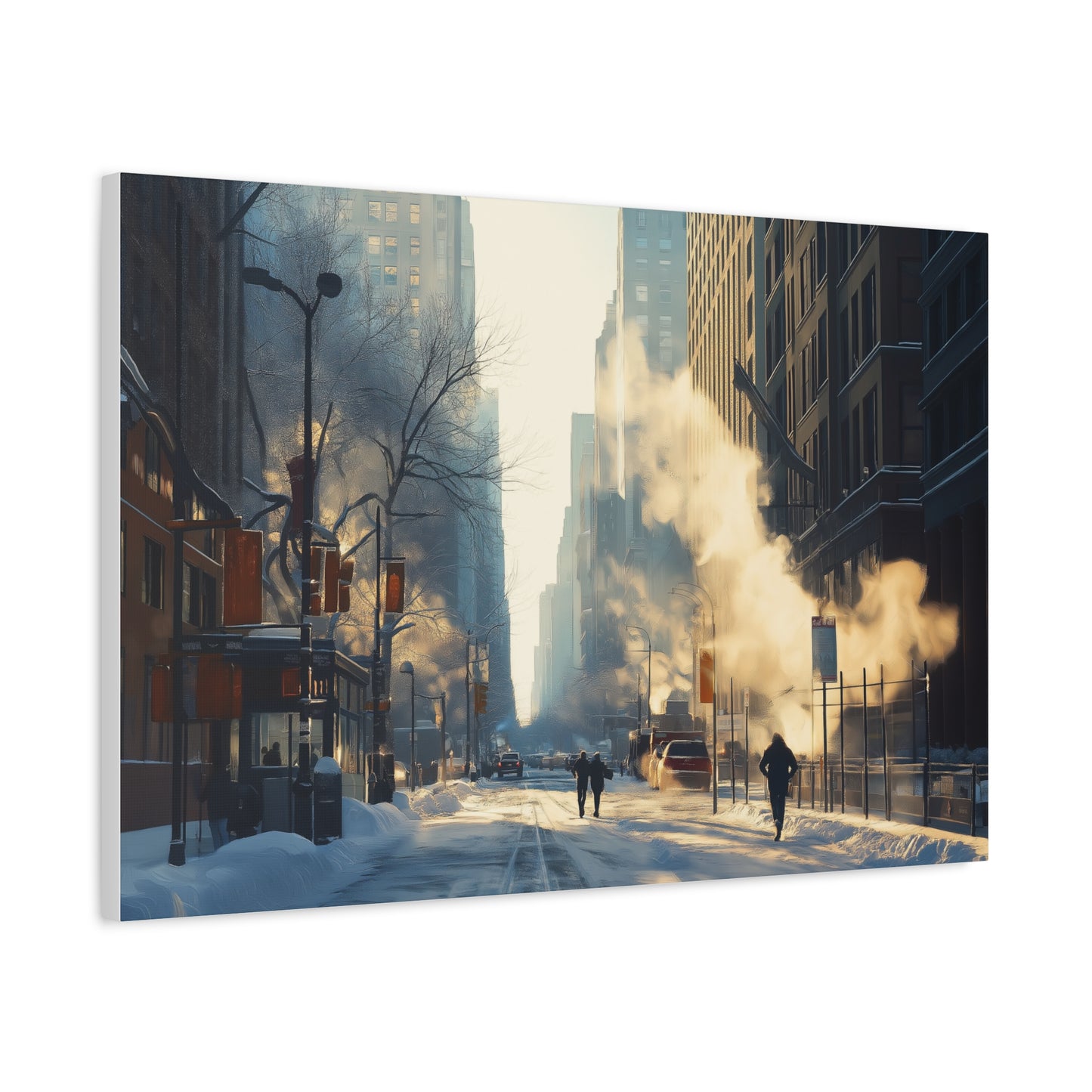 Hiver Urbain: Lumière et Fumée