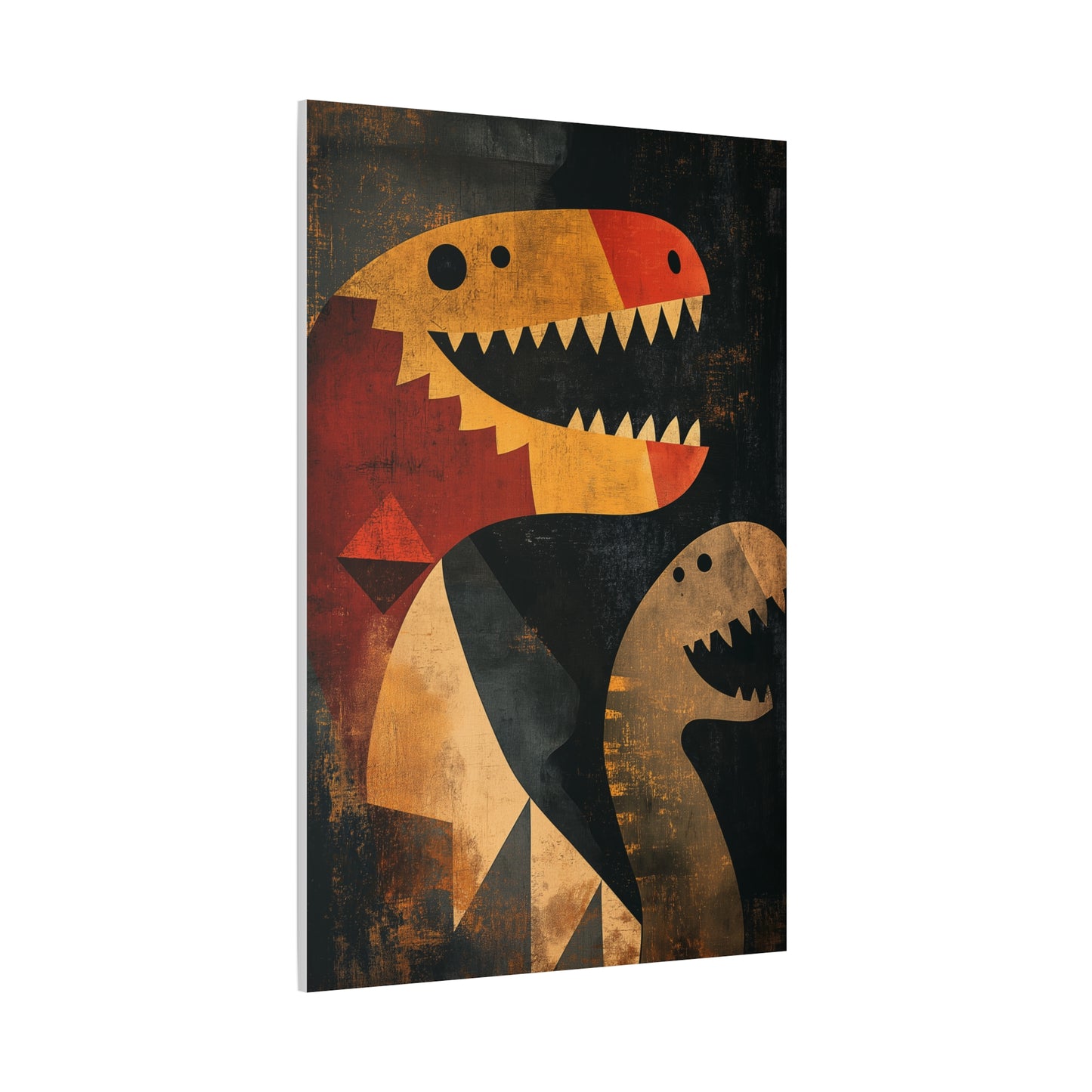 Dinosaures Géométriques : Art Préhistorique Moderne