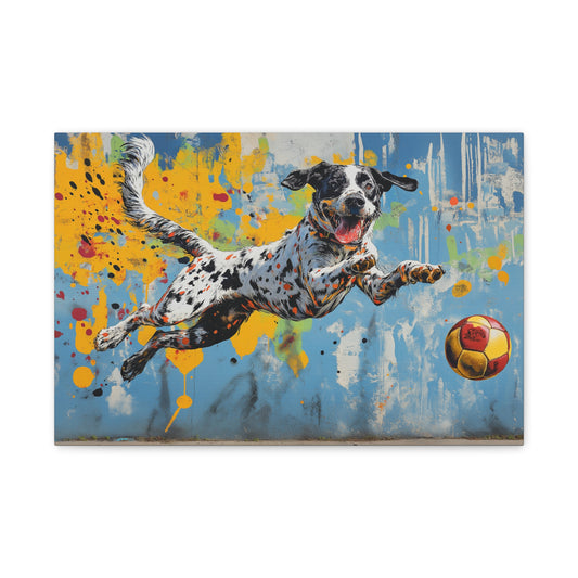 Énergie Canine en Couleurs Explosives