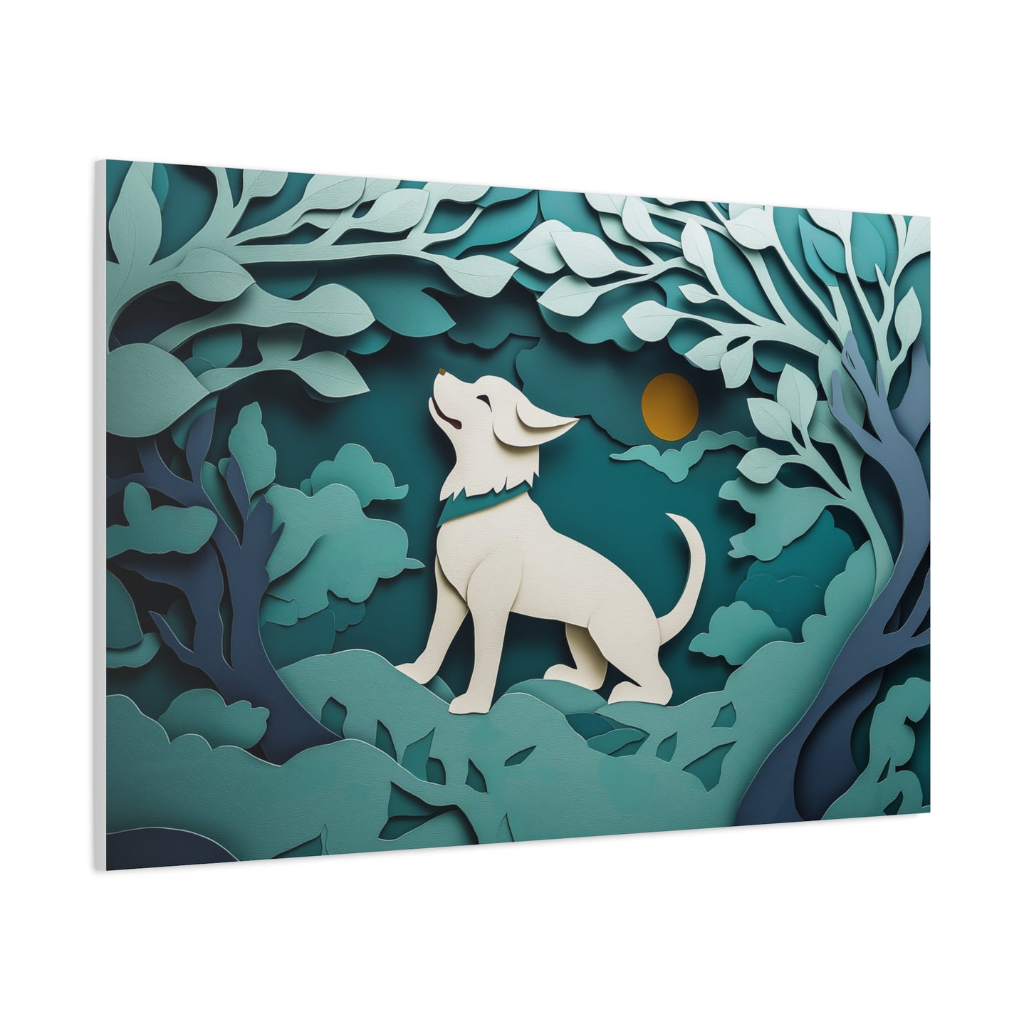 Éveil du Chien sous la Lune