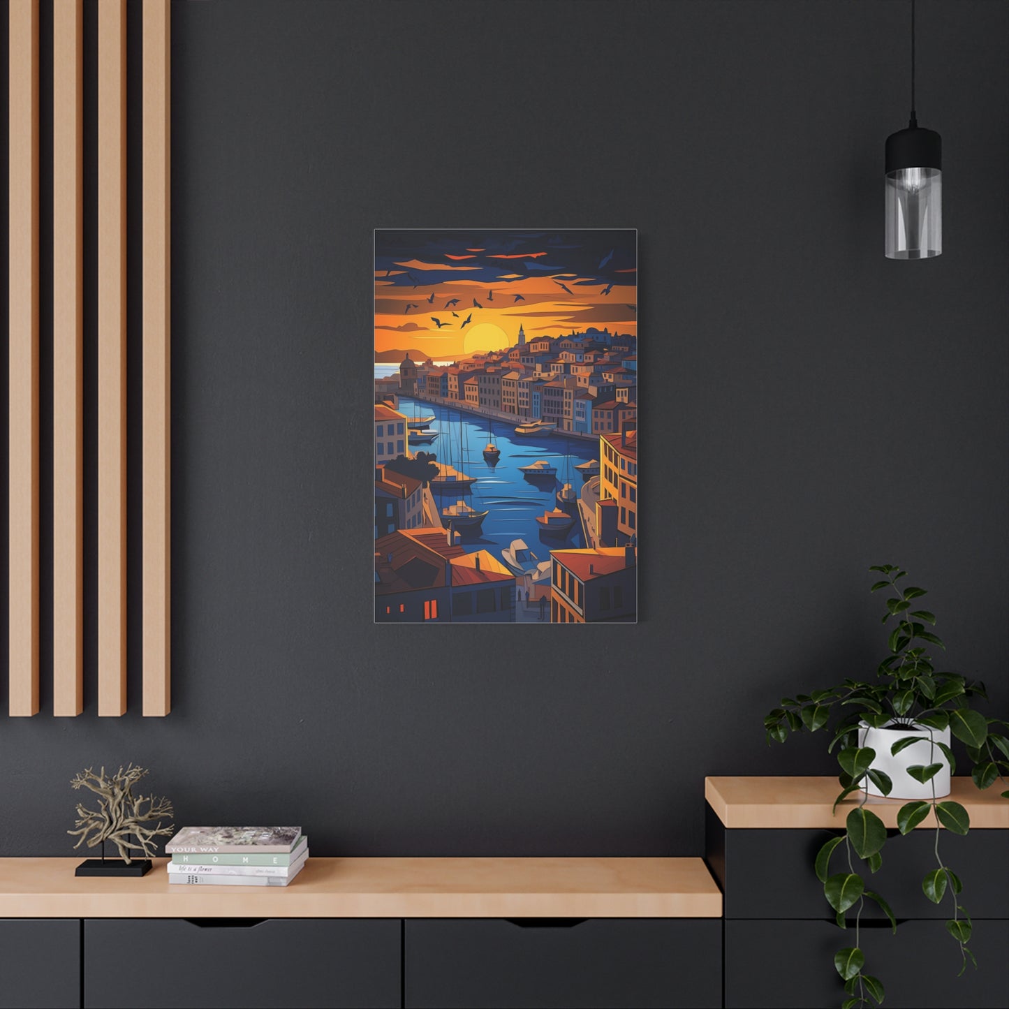 Crépuscule Sérénité sur le Port Méditerranéen