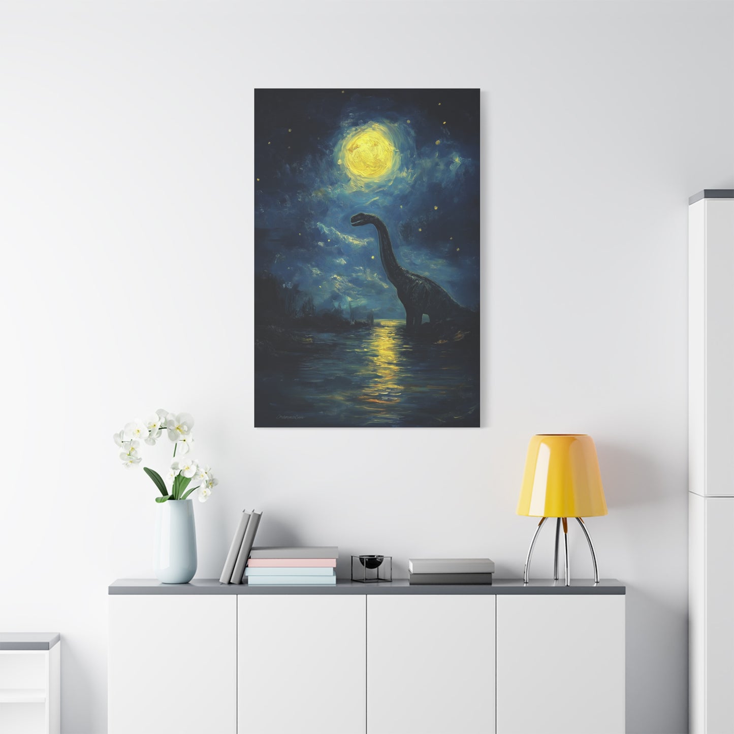 Sous la Lune, le Géant Éveille sa Nuit