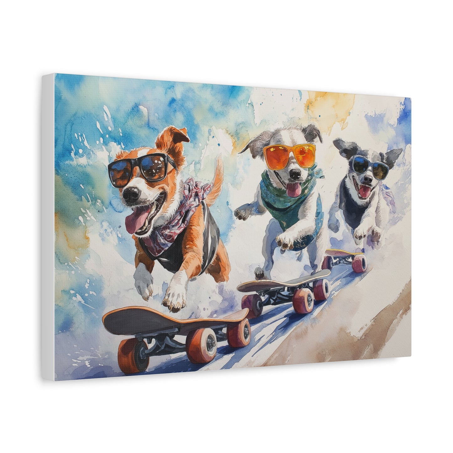 Chiens Skateurs à l'Aventure