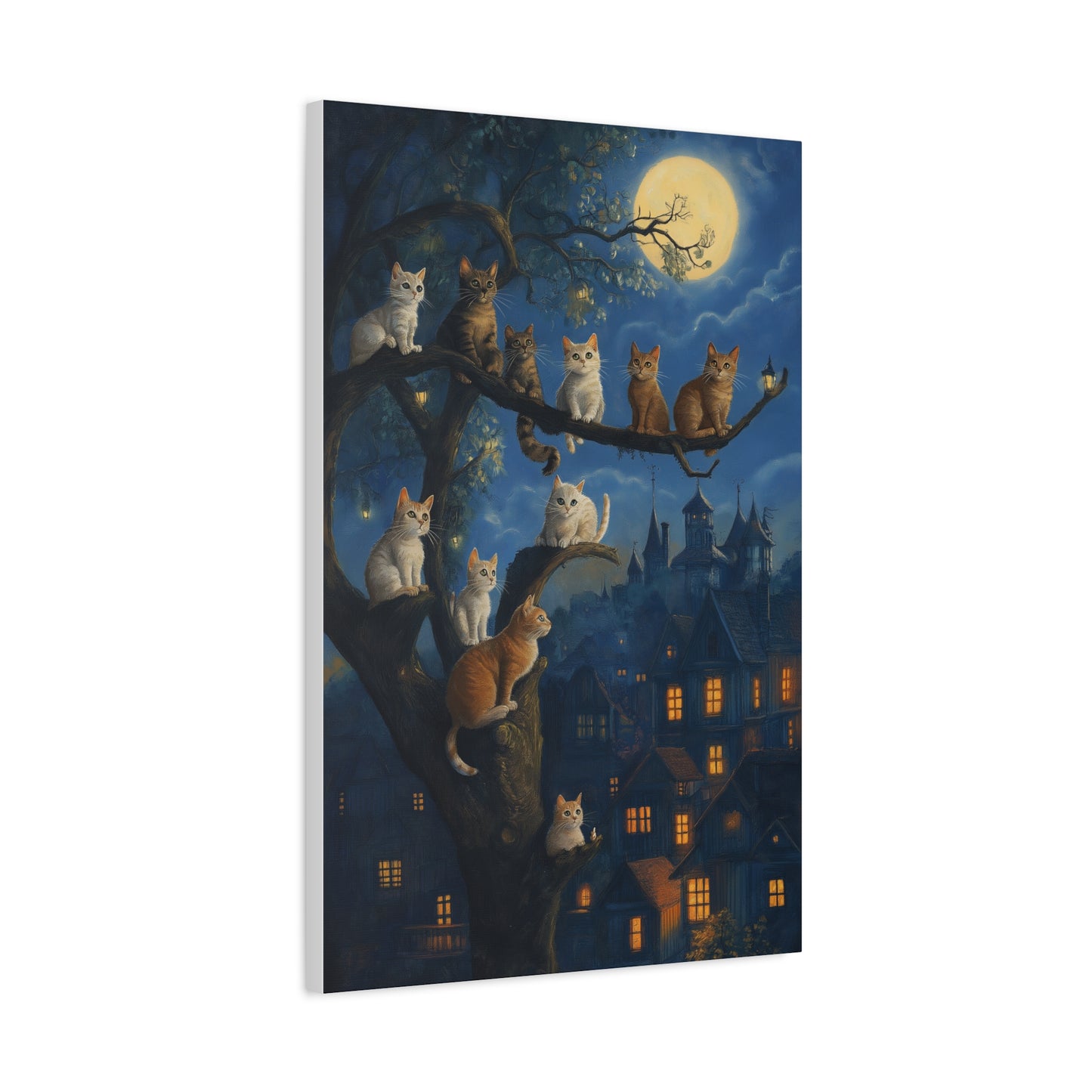 Chats Magiques sous la Pleine Lune
