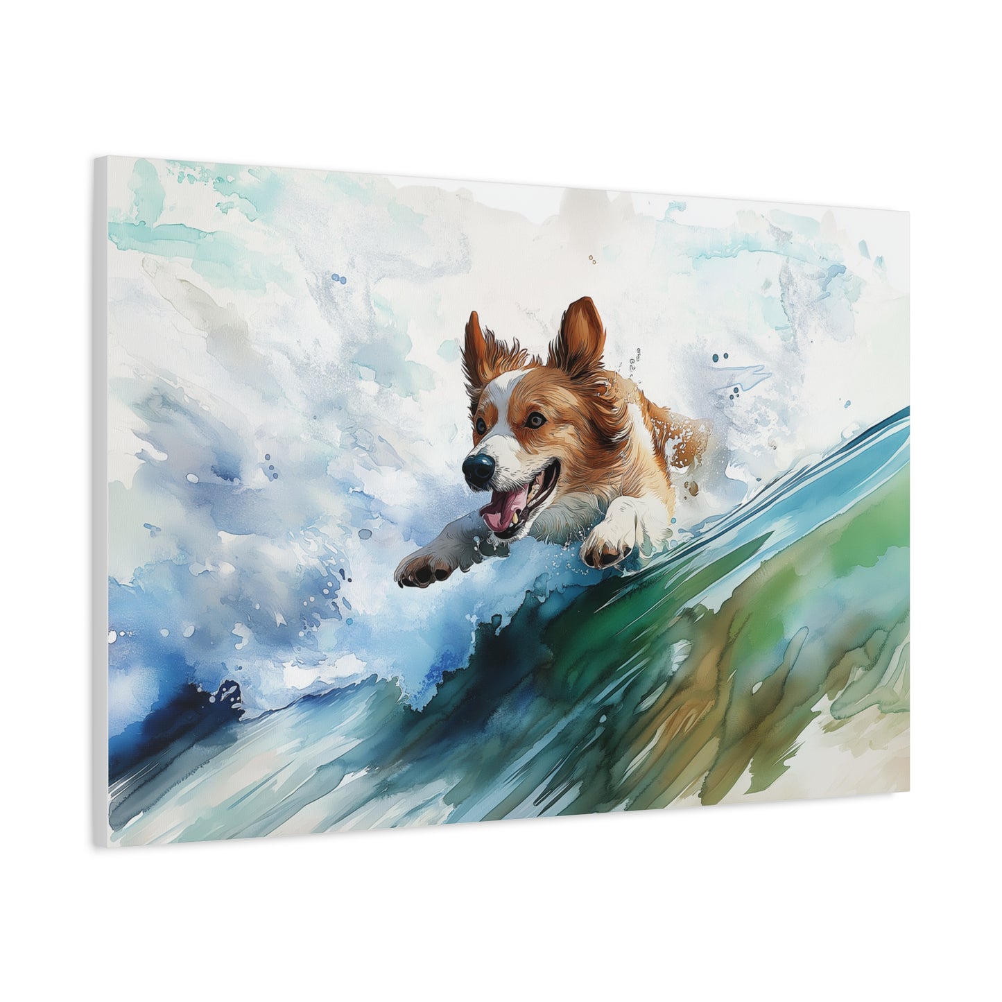 Énergie Canine en Vagues Vibrantes