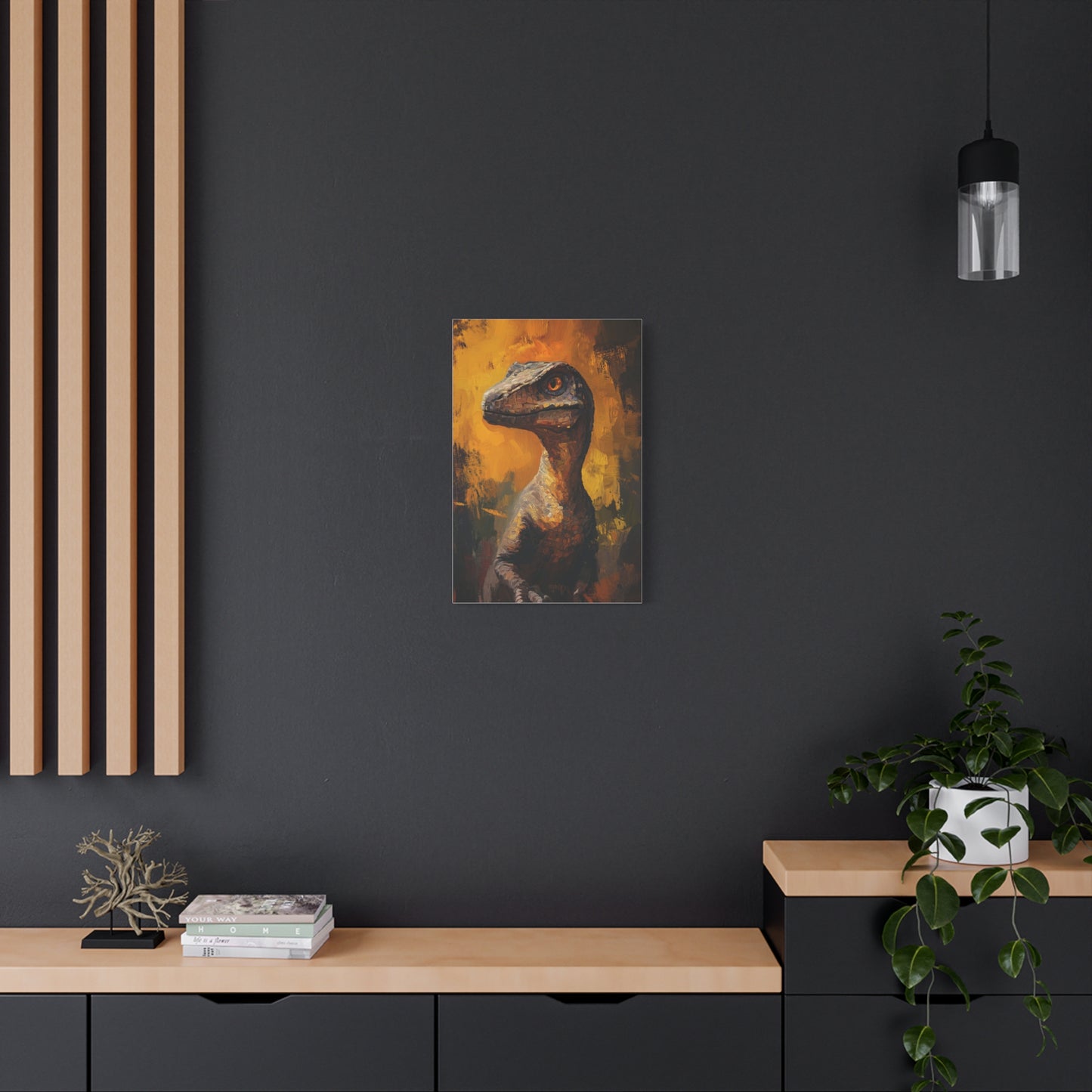 Éveil Préhistorique : Tableau Intense et Sauvage