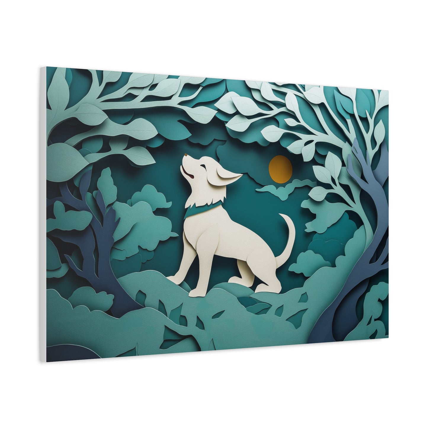 Éveil du Chien sous la Lune