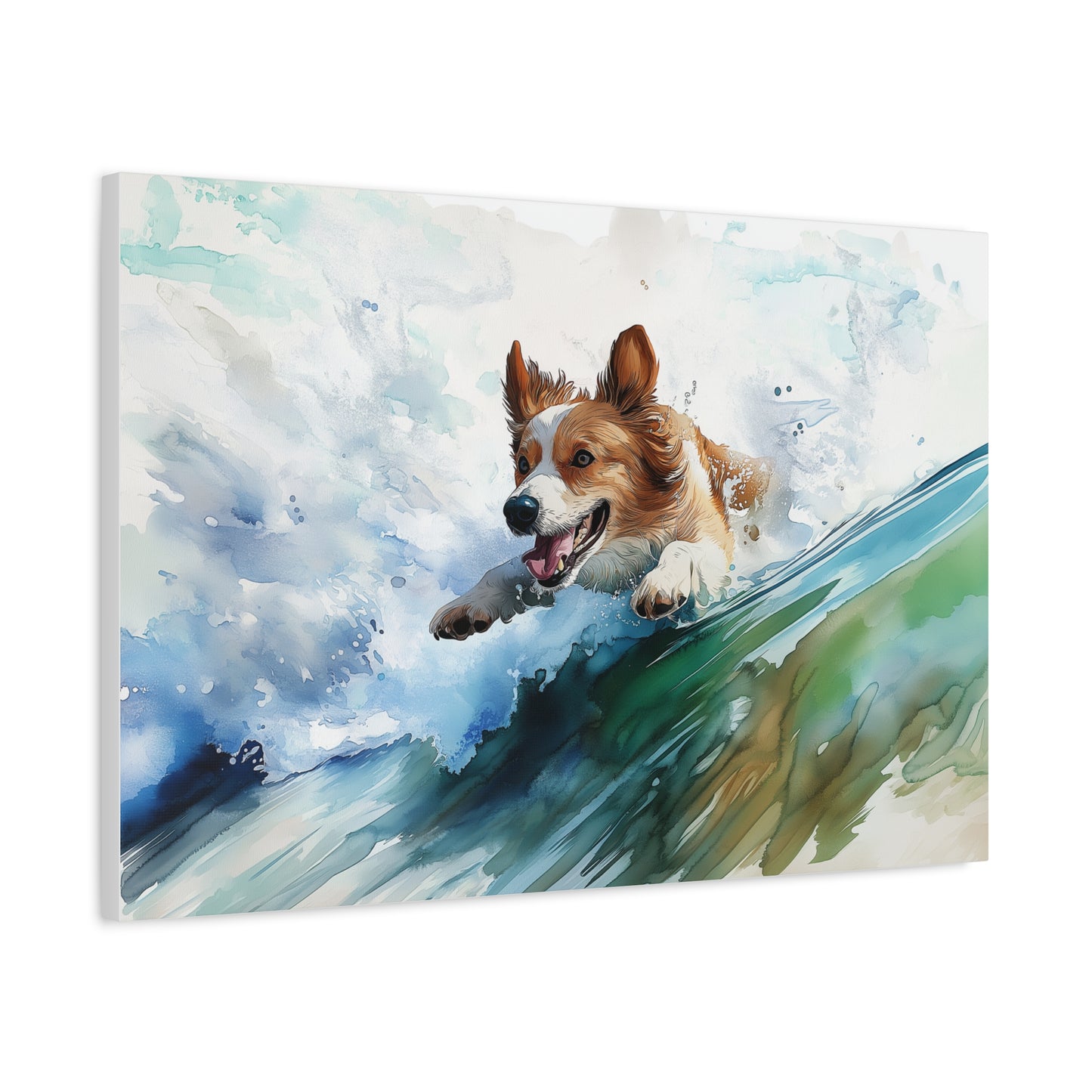 Énergie Canine en Vagues Vibrantes