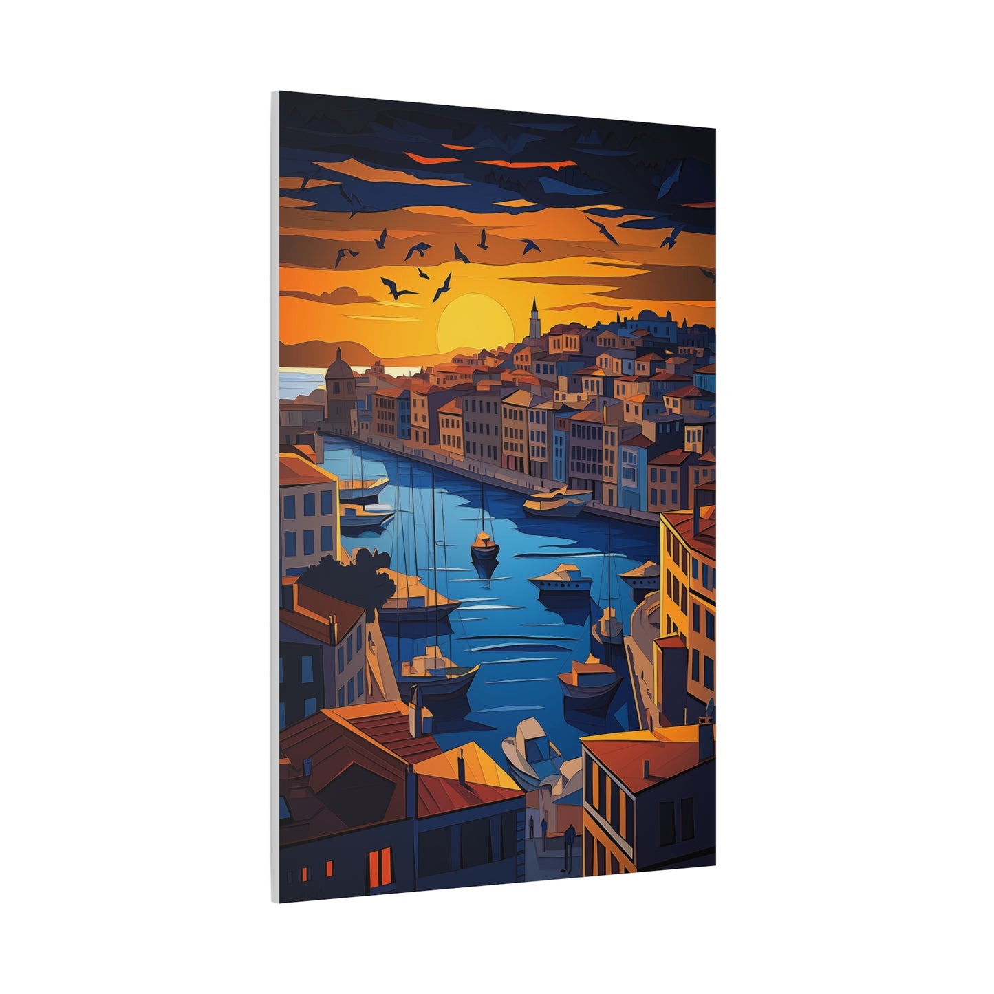 Crépuscule Sérénité sur le Port Méditerranéen