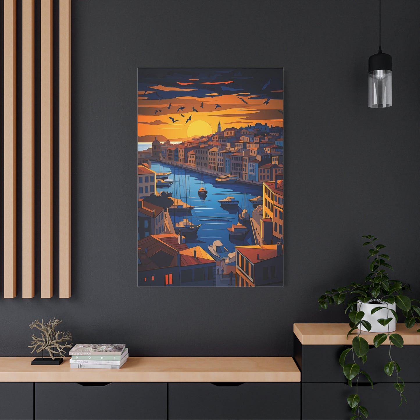 Crépuscule Sérénité sur le Port Méditerranéen