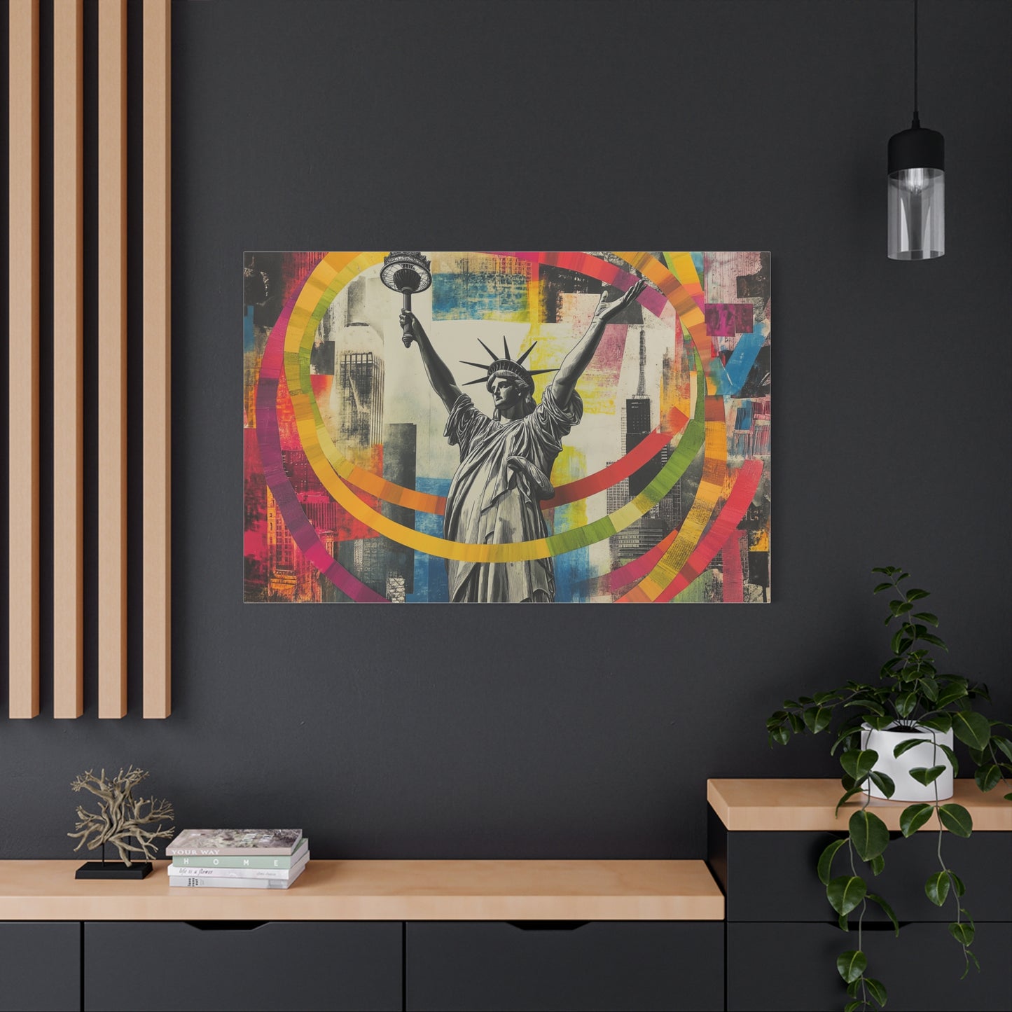 Liberté Éclatante en Couleurs Urbaines