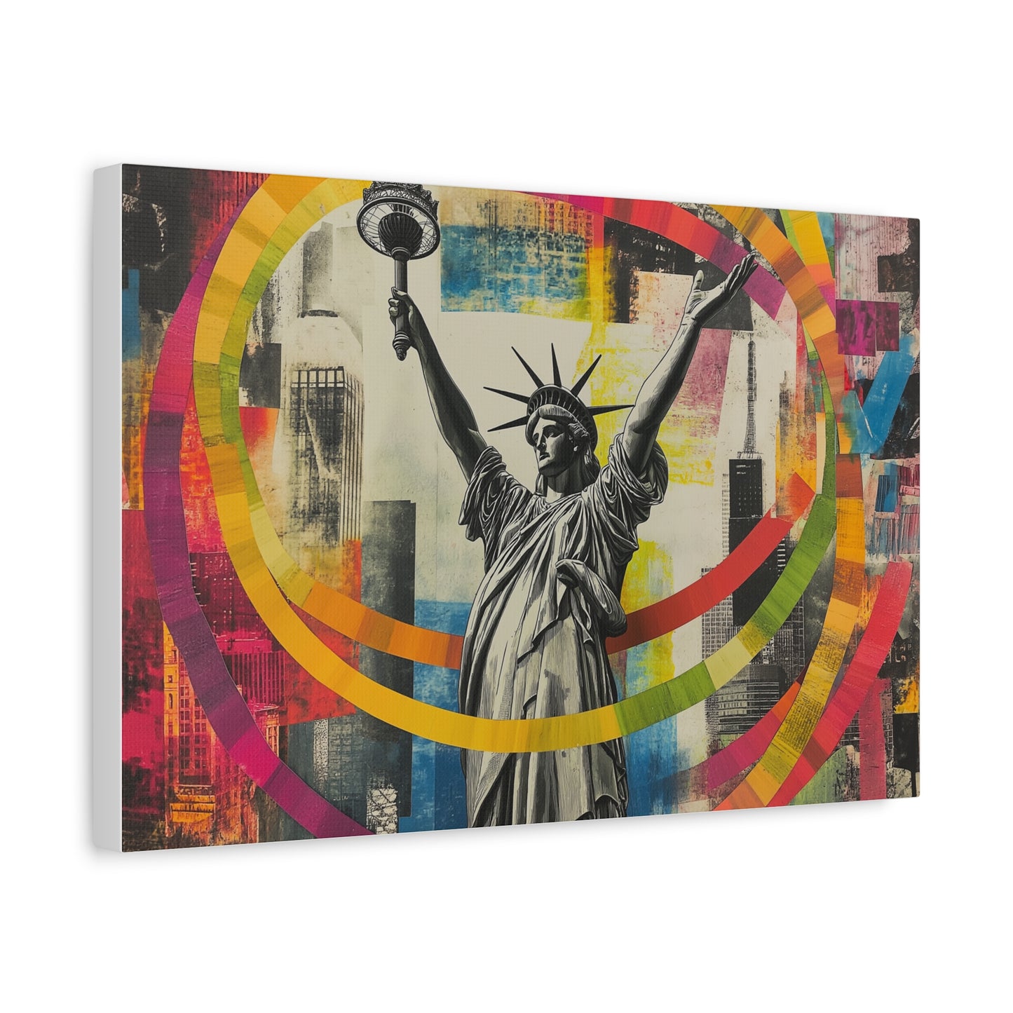 Liberté Éclatante en Couleurs Urbaines
