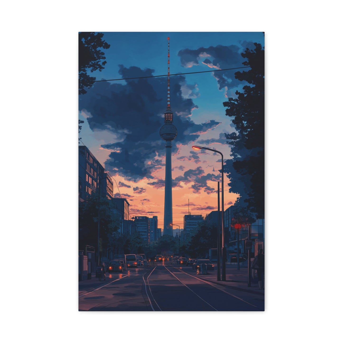 Coucher de Soleil Urbain Éblouissant à Berlin