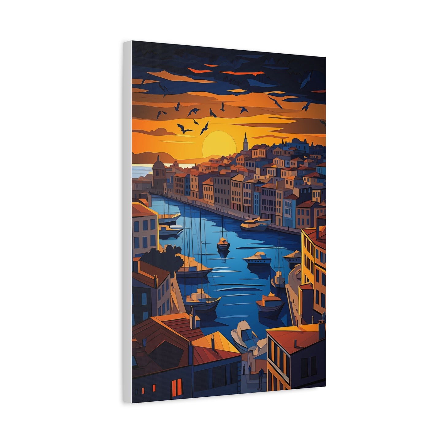 Crépuscule Sérénité sur le Port Méditerranéen