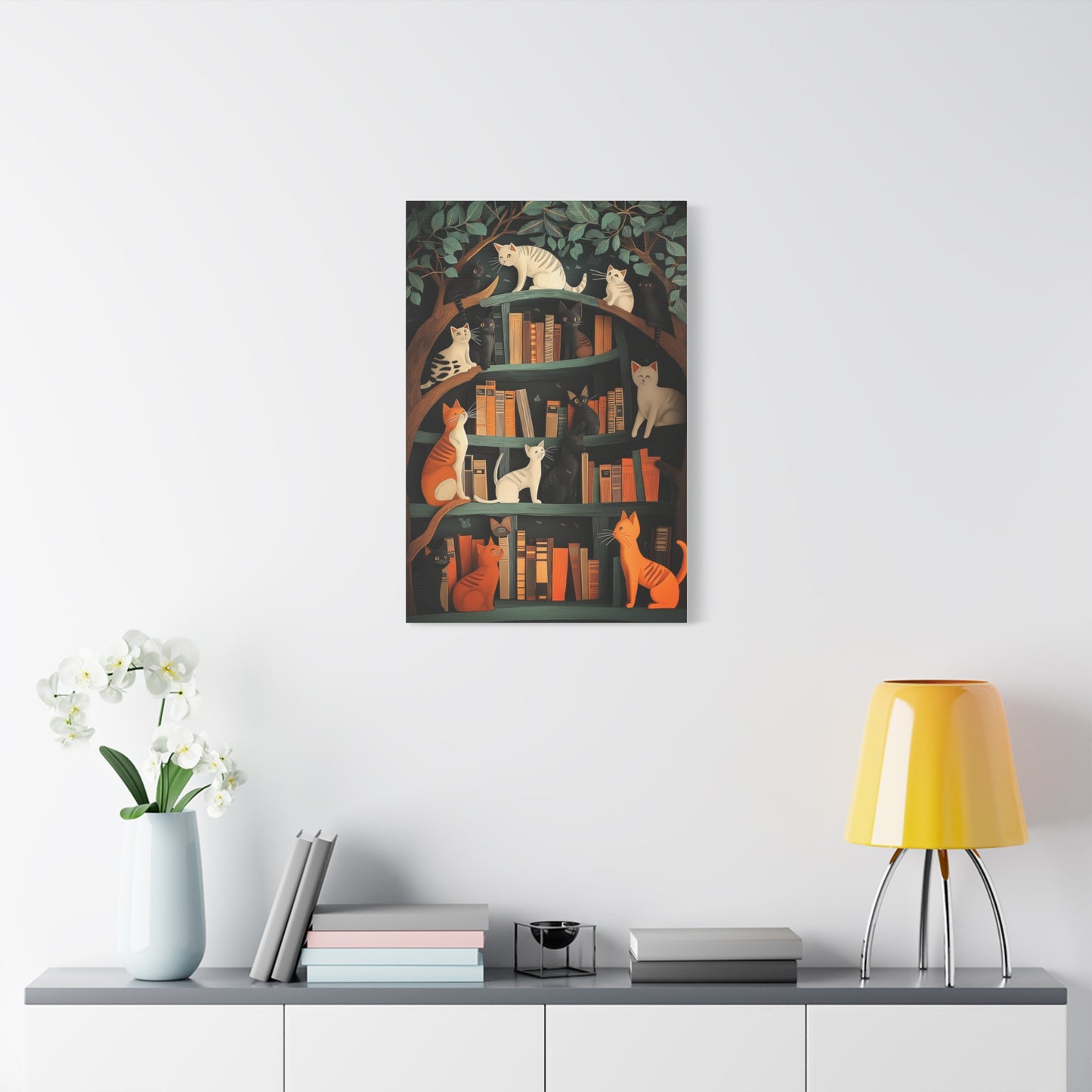 Chats Curieux au Royaume des Livres