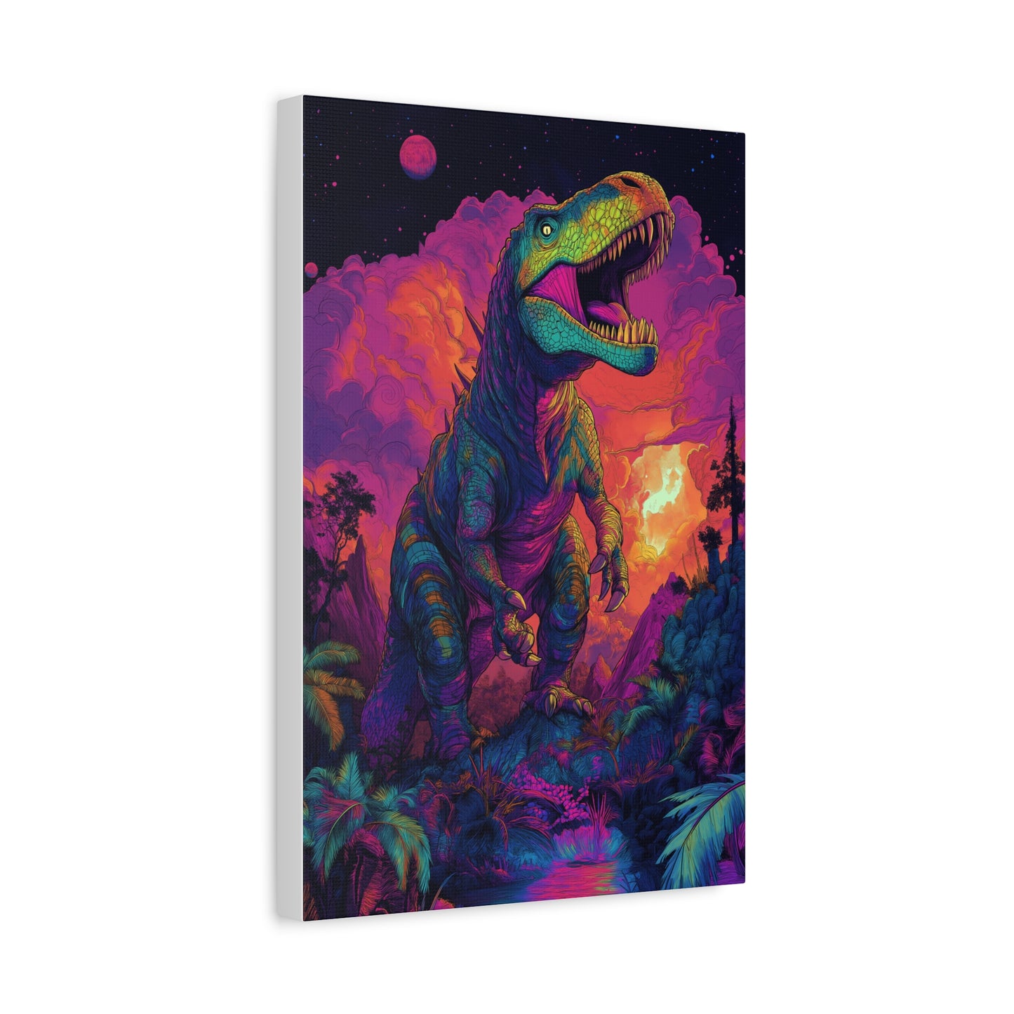 Dino Sunrise: Explosion de Couleurs!