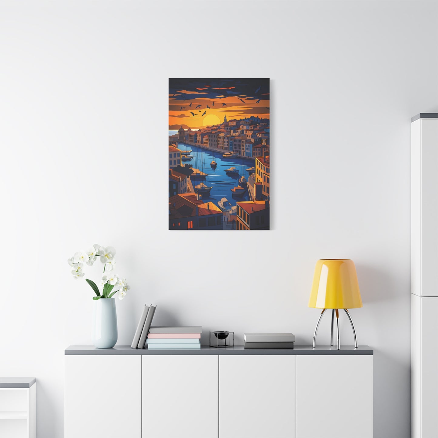 Crépuscule Sérénité sur le Port Méditerranéen