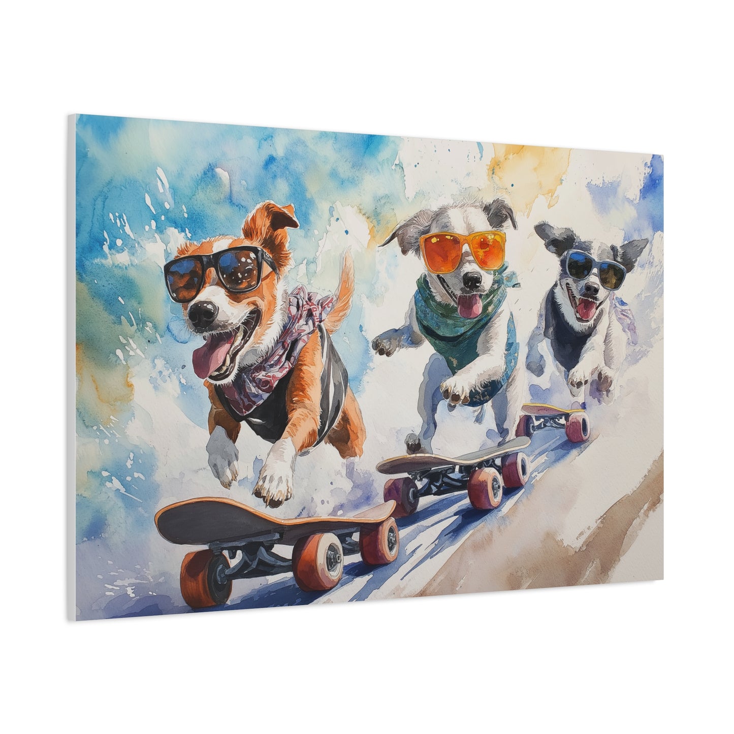 Chiens Skateurs à l'Aventure