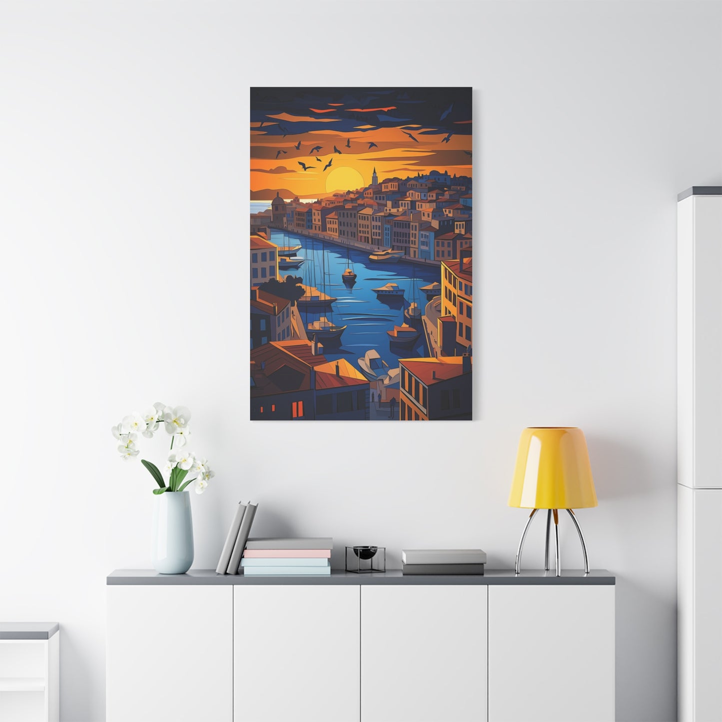 Crépuscule Sérénité sur le Port Méditerranéen