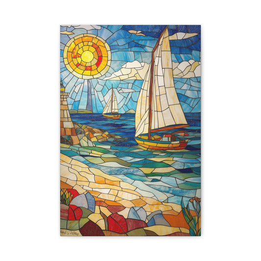 Évasion Marine en Verre Coloré
