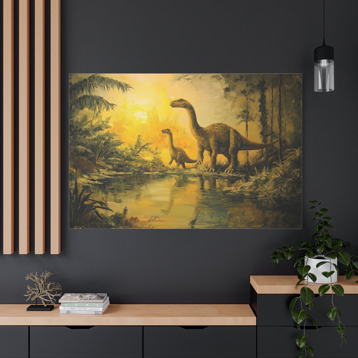 Éveil Jurassique au Lever du Soleil