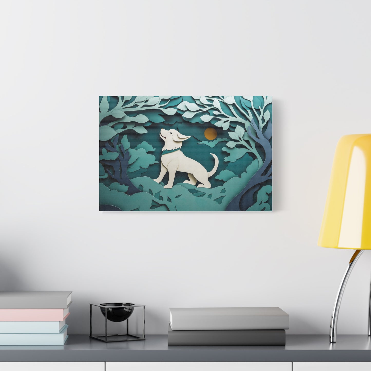 Éveil du Chien sous la Lune