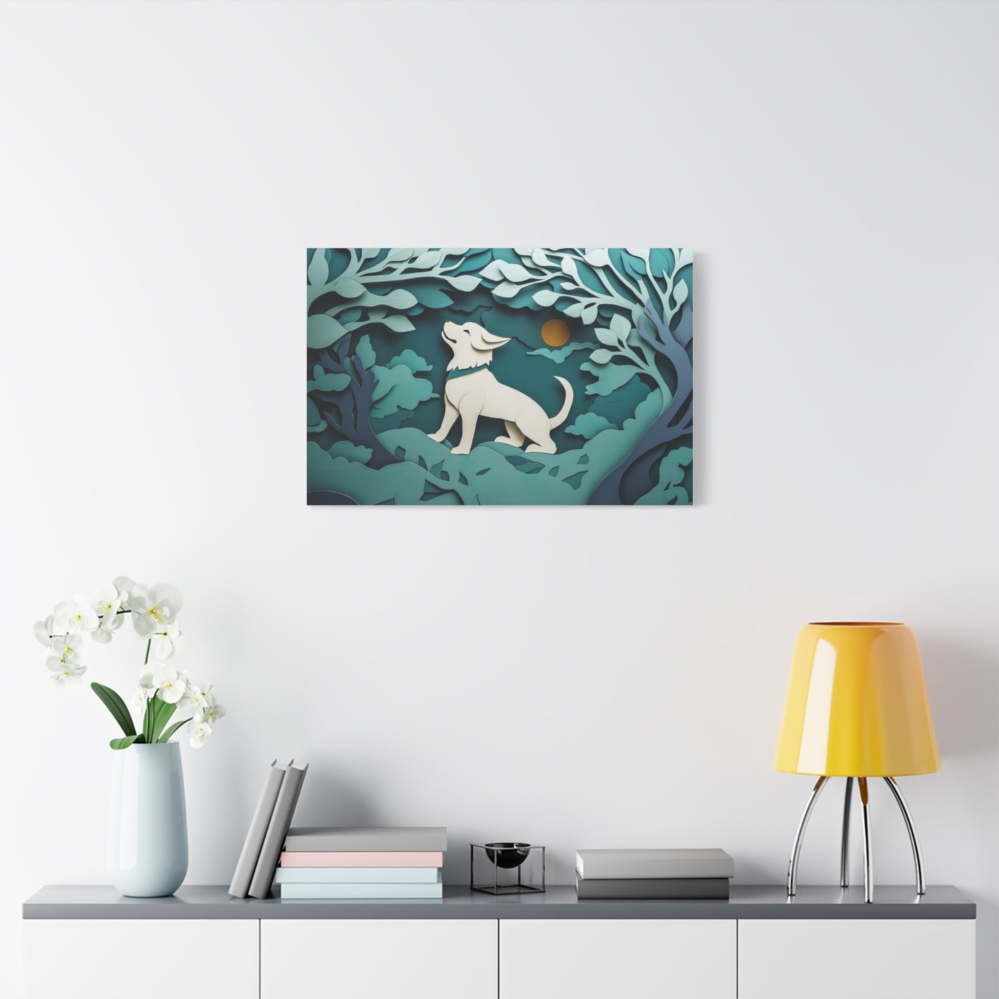 Éveil du Chien sous la Lune