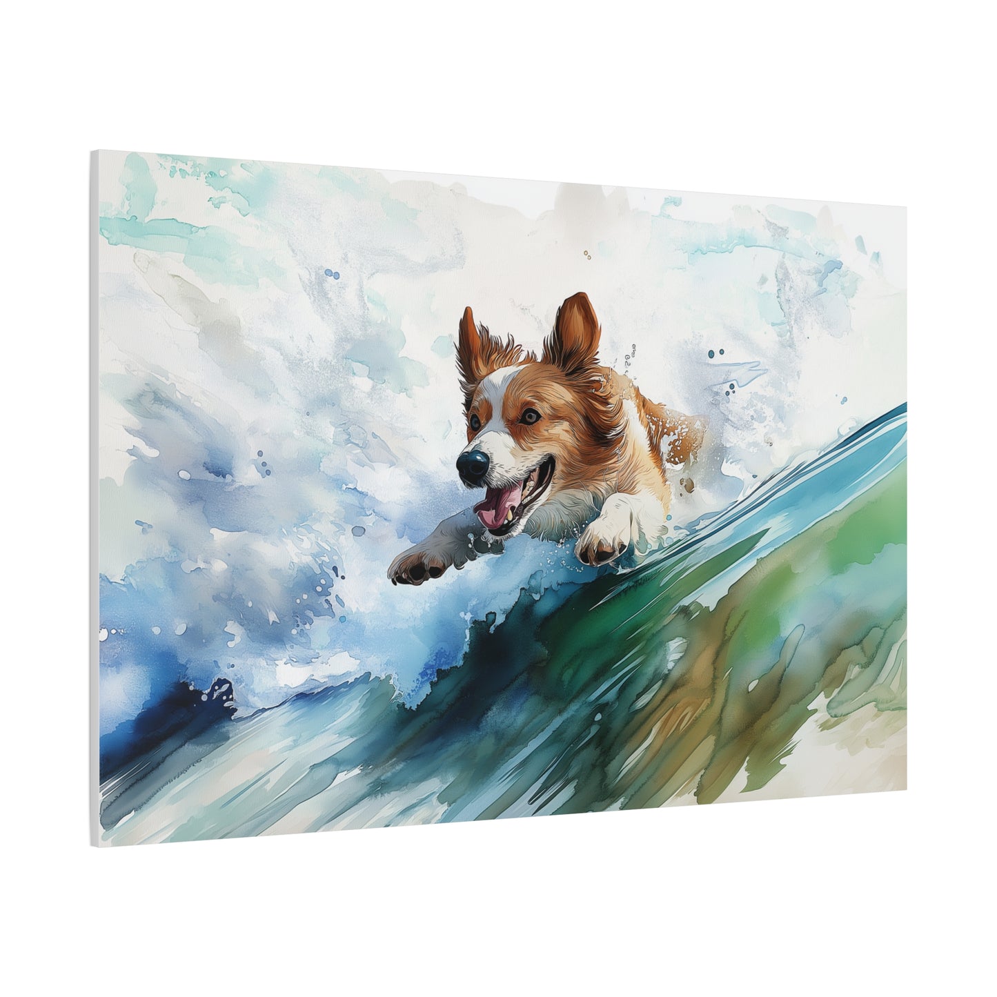 Énergie Canine en Vagues Vibrantes