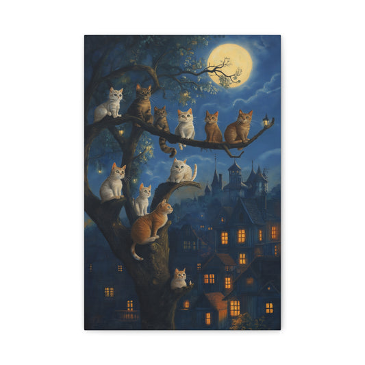 Chats Magiques sous la Pleine Lune