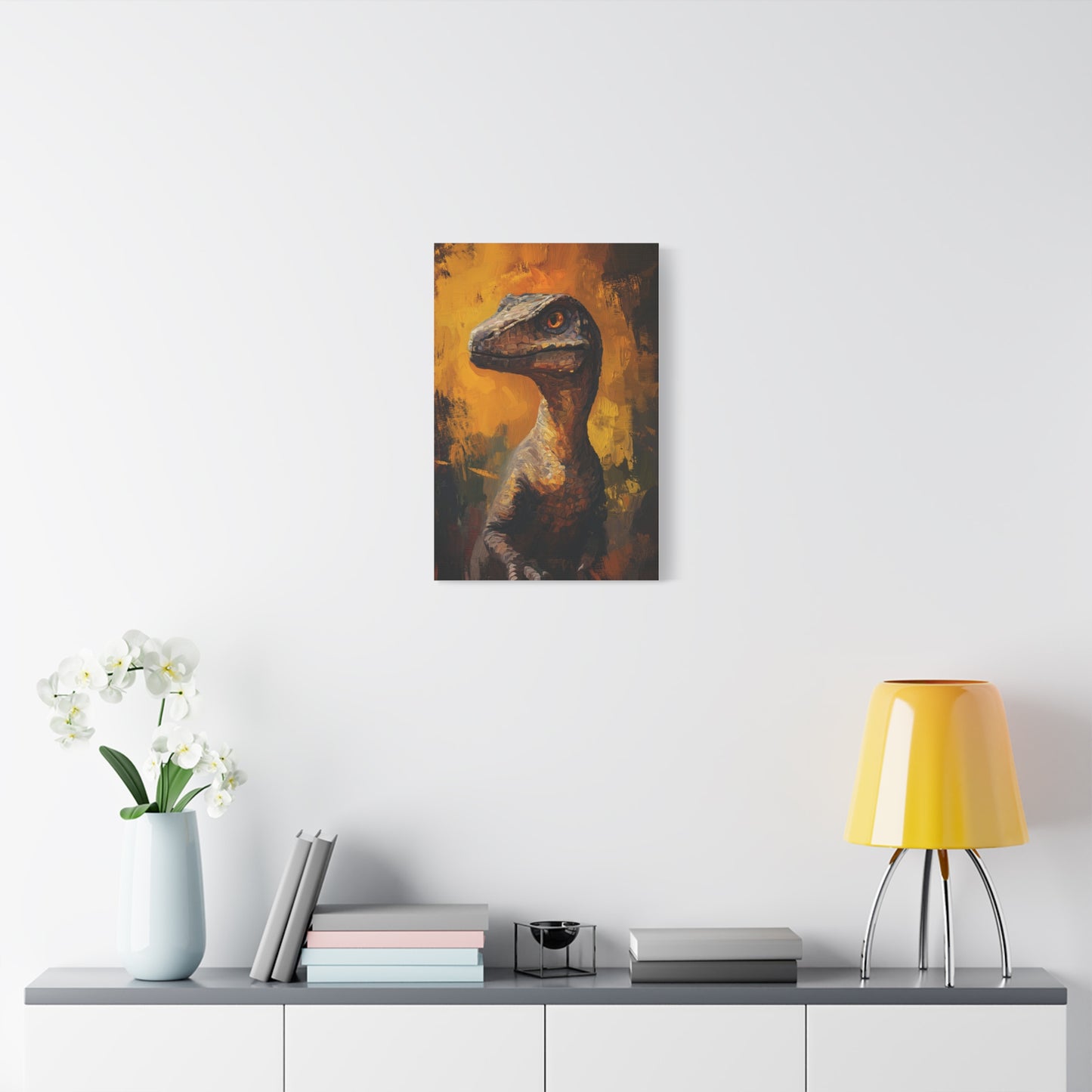 Éveil Préhistorique : Tableau Intense et Sauvage