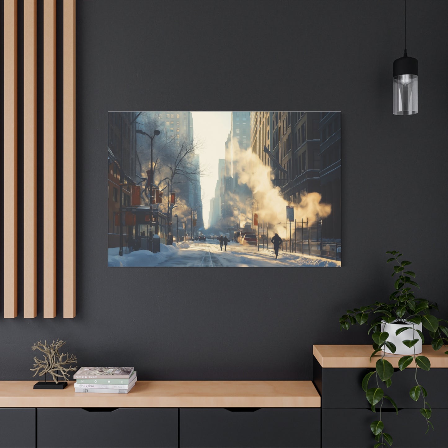 Hiver Urbain: Lumière et Fumée