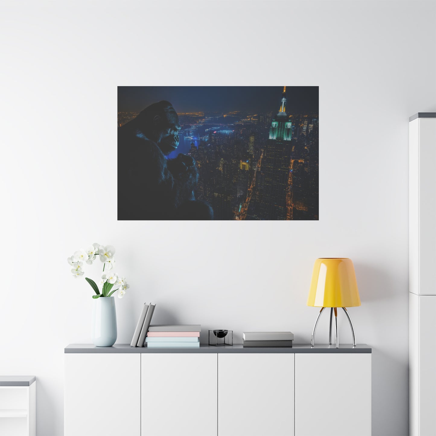 King Kong sur la Skyline Nocturne