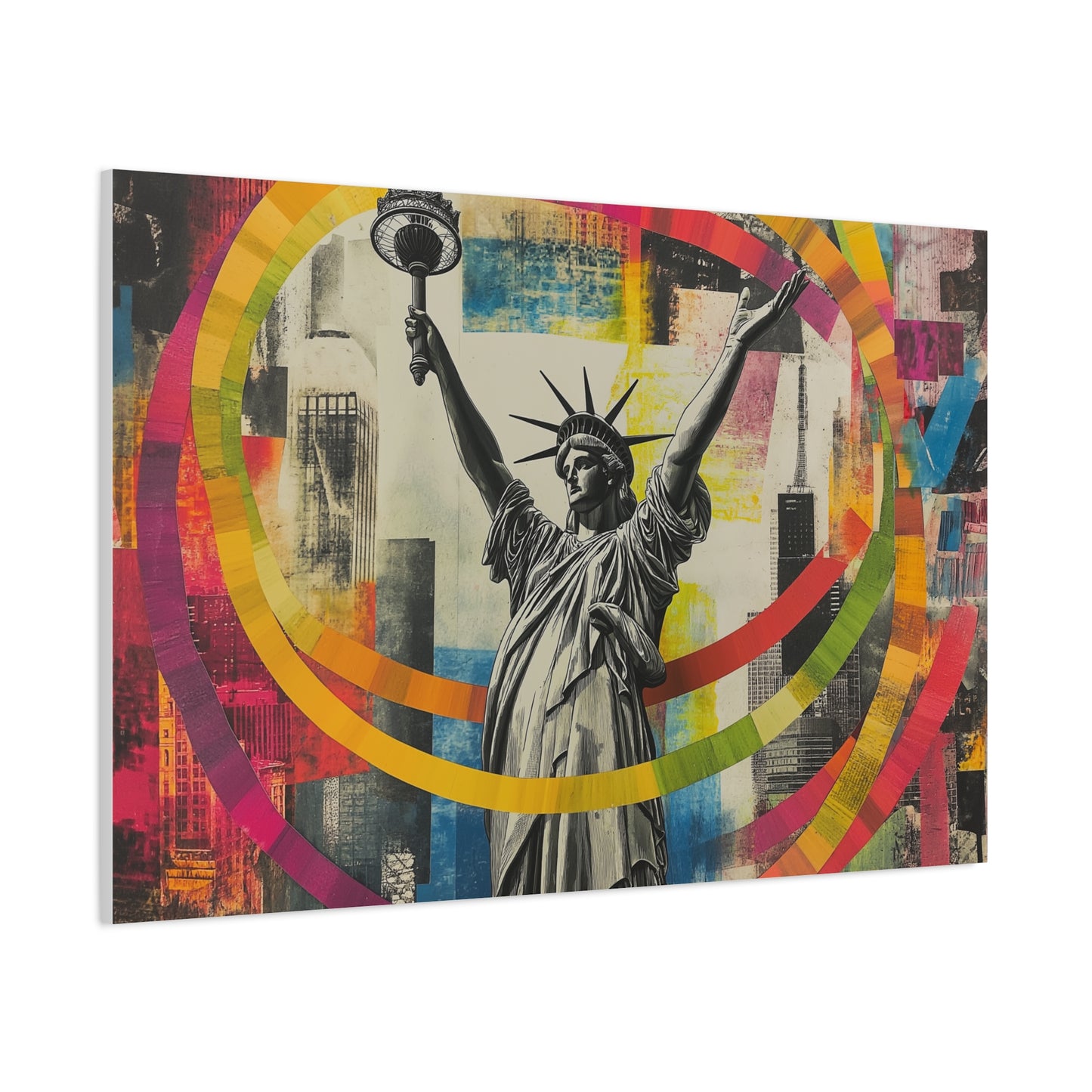 Liberté Éclatante en Couleurs Urbaines