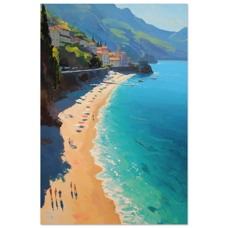 Éclat Turquoise d'Amalfi - œuvre